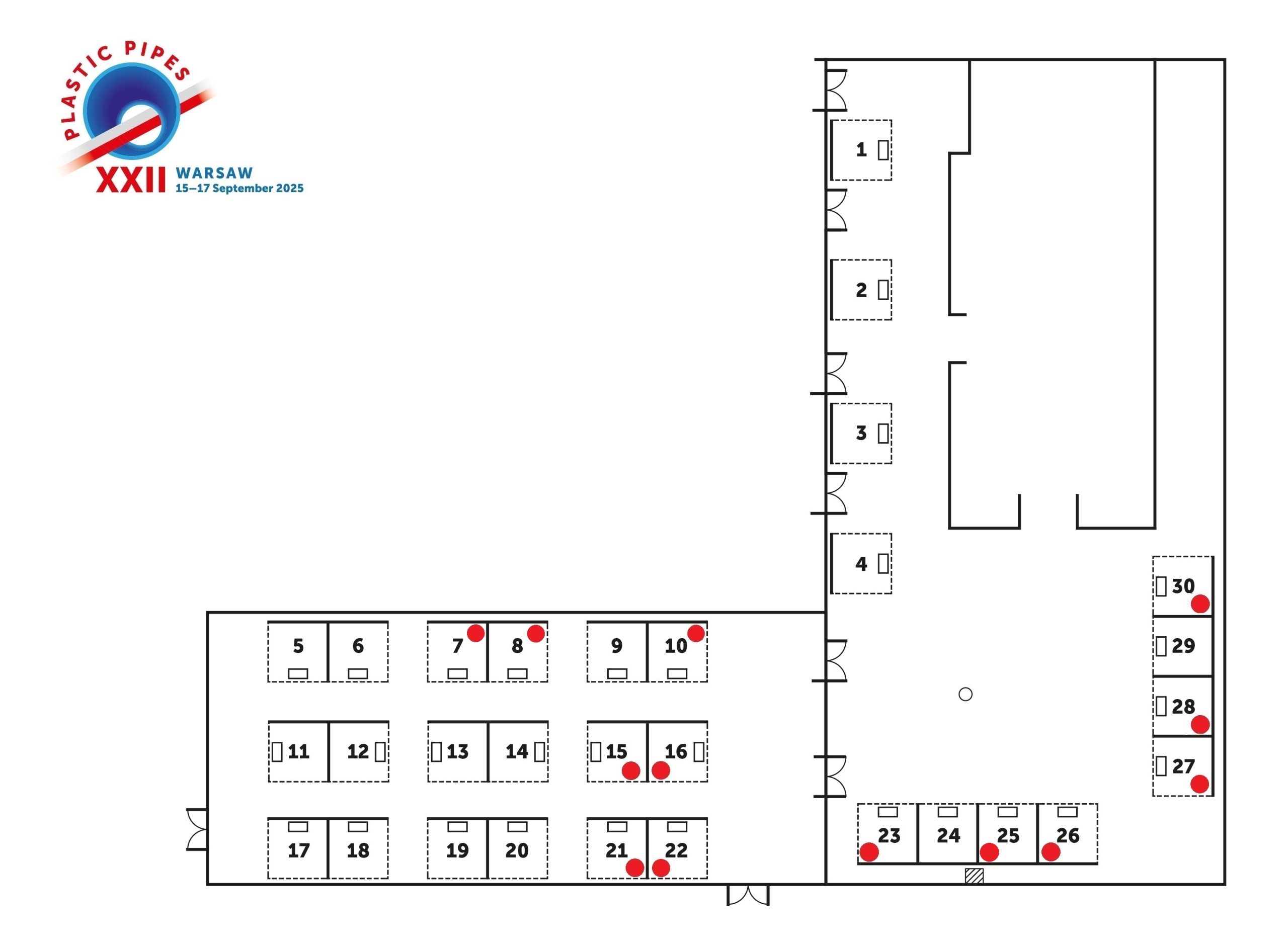Map of Exhibition XXII. Plastic Pipes Conference